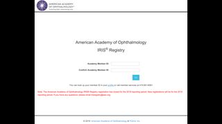 Sign up portal - American Academy of Ophthalmology