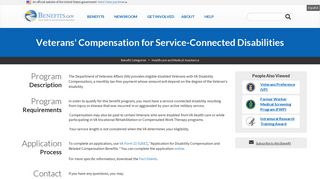 Veterans' Compensation for Service-Connected ... - Benefits.gov