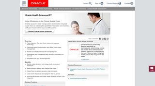 Oracle Health Sciences IRT - Overview | Oracle