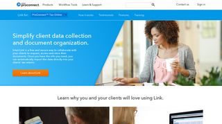 Intuit Link for ProConnect Tax Online: Simplify Tax Data Collection