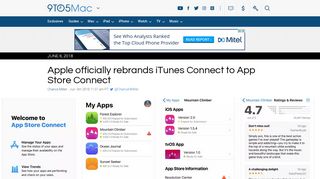 Apple officially rebrands iTunes Connect to App Store Connect ...