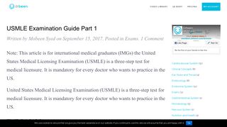 USMLE Examination Guide Part 1 | drbeen