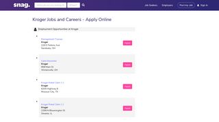 Kroger Job Applications | Apply Online at Kroger | Snagajob