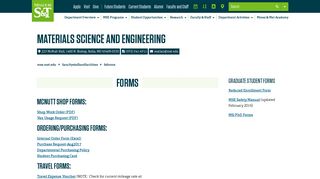 Departmental Forms - – Materials Science and Engineering | Missouri ...