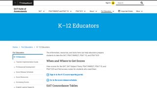 K–12 Educators | SAT Suite of Assessments – The College Board