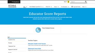 SAT Educator Score Reports | SAT Suite of ... - The College Board