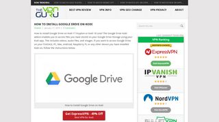 How to Install Google Drive on Kodi - The VPN Guru