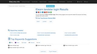 Elearn landstar login Results For Websites Listing - SiteLinks.Info