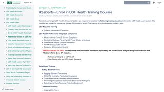 Residents - Enroll in USF Health Training Courses - USF IT and ...
