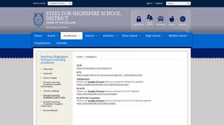 Steelton-Highspire Virtual Learning Academy / Virtual Learning ...