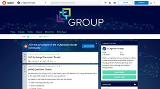LGO Exchange - Reddit