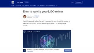 How to receive your LGO tokens – LGO Group – Medium