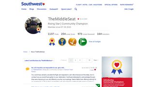 About TheMiddleSeat - The Southwest Airlines Community
