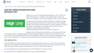 Sage Pay Server Integration using Microsoft.NET - 3Pillar Global