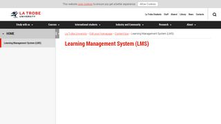 Learning Management System (LMS), La Trobe University