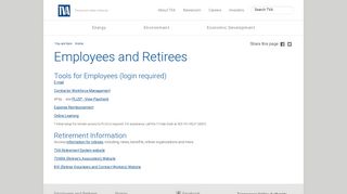 TVA - Employees and Retirees