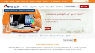 Pre-Approved Personal Loan - ICICI Bank