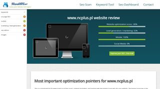 www.ncplus.pl SEO scan - RankWise SEO