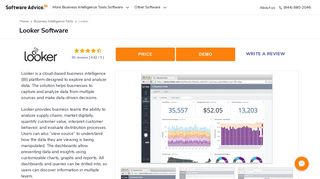Looker Software - 2019 Reviews, Pricing & Demo