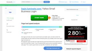 Access login.luminate.com. Yahoo Small Business Login