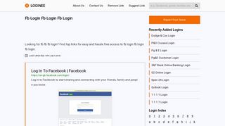Fb Login Fb Login Fb Login - Your Ultimate Gateway to Login into any ...