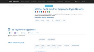 Mdrpui hertz cmdr ui employee login Results For Websites Listing