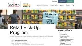 Retail Pick Up Program – St. Louis Area Foodbank