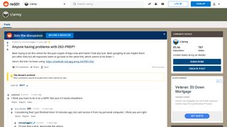Anyone having problems with ISO-PREP? : army - Reddit
