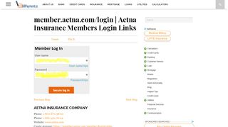 member.aetna.com/login | Aetna Insurance Members Login Links ...