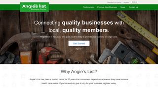Angie's List Business Center: Home
