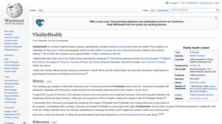 VitalityHealth - Wikipedia