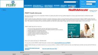 Health Advocate - PEBTF