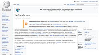 Health Advocate - Wikipedia