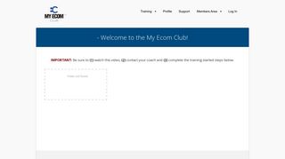 Dashboard - My Ecom Club