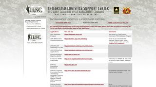 Integrated Logistics Support Center (ILSC) - Tacom - Army.mil