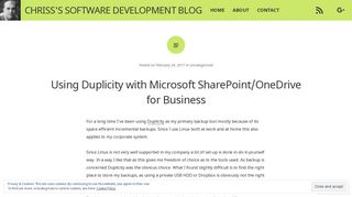 Using Duplicity with Microsoft SharePoint/OneDrive for Business ...