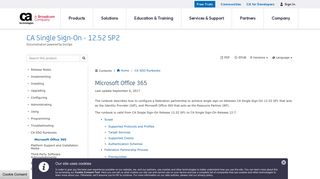 Microsoft Office 365 - CA Single Sign-On - 12.52 SP2 - CA ...