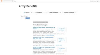 Army Benefits: Army Benefits Login