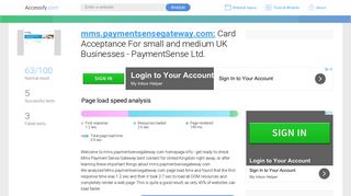 Access mms.paymentsensegateway.com. Card Acceptance For small ...