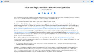 Advanced Registered Nurse Practitioners (ARNPs)