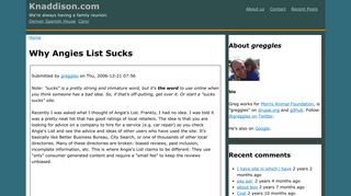 Why Angies List Sucks | Knaddison.com
