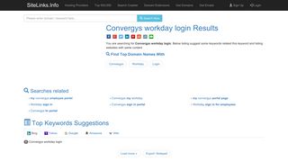 Convergys workday login Results For Websites Listing - SiteLinks.Info