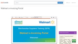 Walmart e-invoicing Portal - PDF - DocPlayer.net