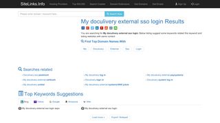 My doculivery external sso login Results For Websites Listing