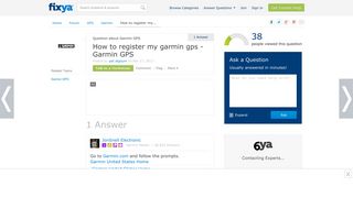 SOLVED: How to register my garmin gps - Fixya