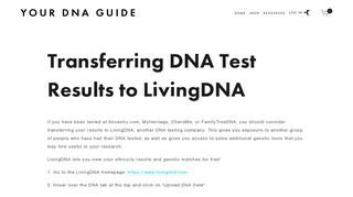 Transfer DNA Test Results to LivingDNA For Free — Your DNA Guide