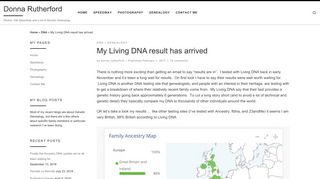 My Living DNA result has arrived – Donna Rutherford