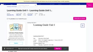 Learning Guide Unit 1 - Learning Guide Unit 1 https/my.uopeople.edu ...