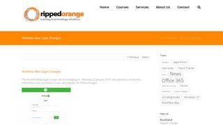 Workflow Max Login Changes - Ripped Orange