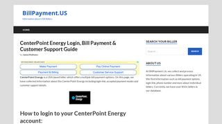 CenterPoint Energy - www.centerpointenergy.com | Bill Payment ...